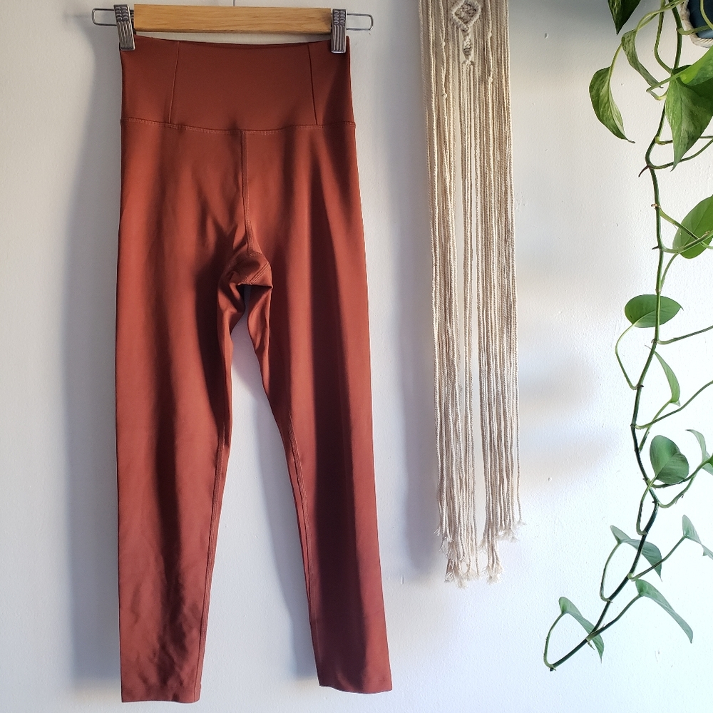 Girlfriend Collective Compressive High Rise Cropped Leggings Sedona XS